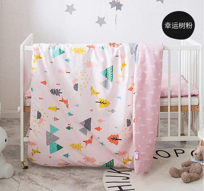 Комплект постельного белья для детей 2 шт. 100% хлопок с рисунком животных включает