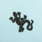 Аппликация для рептилий в виде черной ящерицы Gecko, эмблема для куртки, джинсов, футболок, вышитая утюгом нашивка для одежды, аксессуар сделай сам