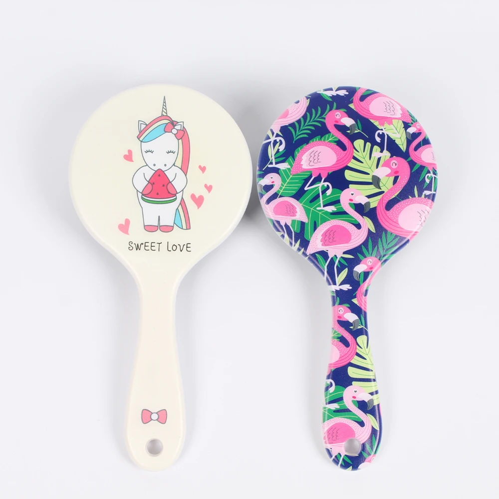 Массажная расческа для волос Антистатическая щетка фиксации симпатичная