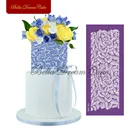 Сетчатые трафареты Fanfare с рисунком, ткань, плитка для украшения тортов, инструменты для выпечки