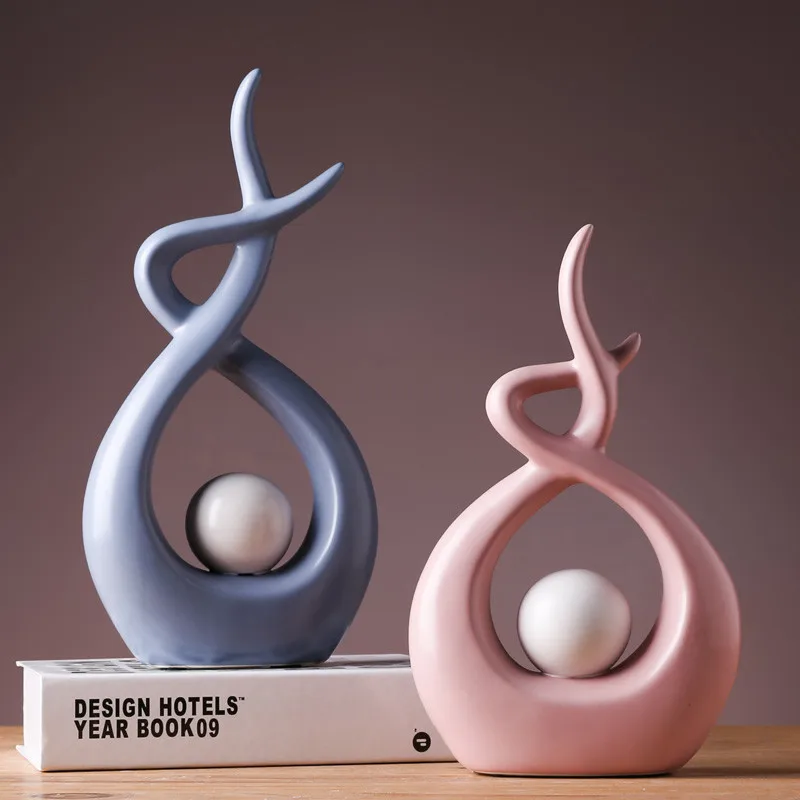 Современный минималистичный керамический абстрактный маленький фигурки