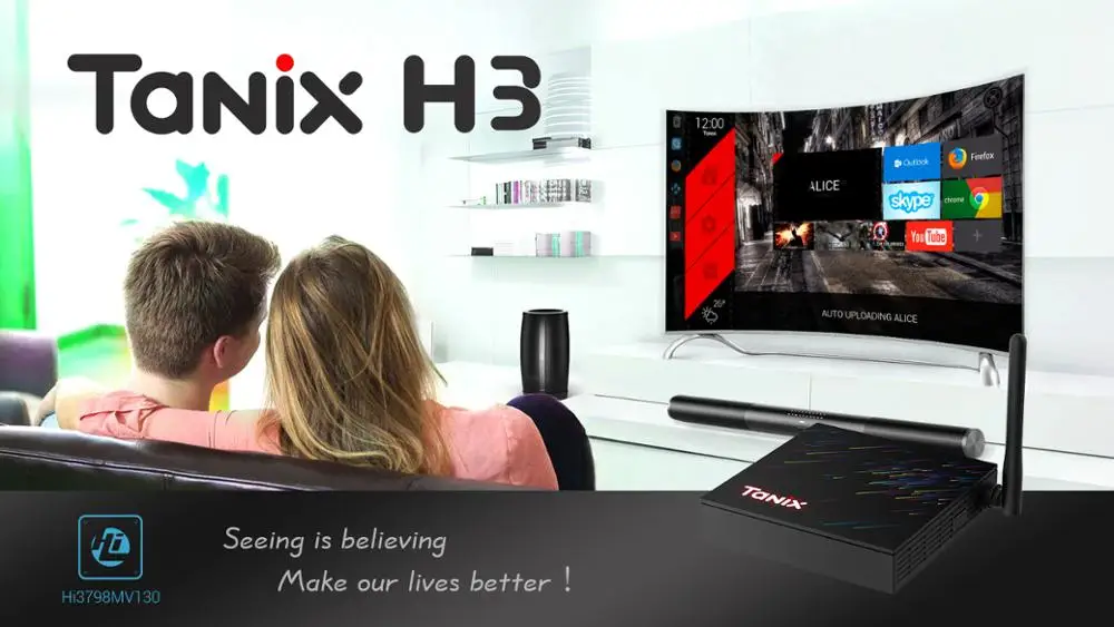 ТВ приставка Tanix H3 для Smart TV Android 9 0 LPDDR4 4 Гб 32 ГБ/64 ПЗУ четырехъядерный 64 бит ARM corteca53