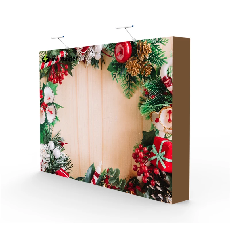 Портативный алюминиевый каркас Натяжной ткани всплывающий дисплей для