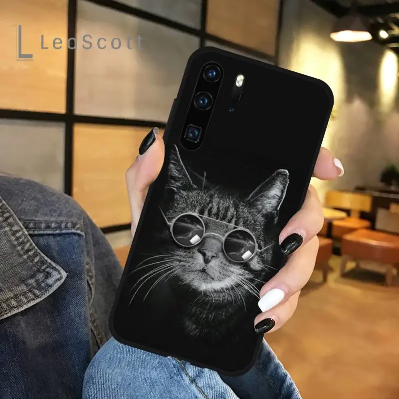 

animal fancy male cat Phone Case For Huawei honor Mate P 9 10 20 30 40 Pro 10i 7 8 a x Lite nova 5t