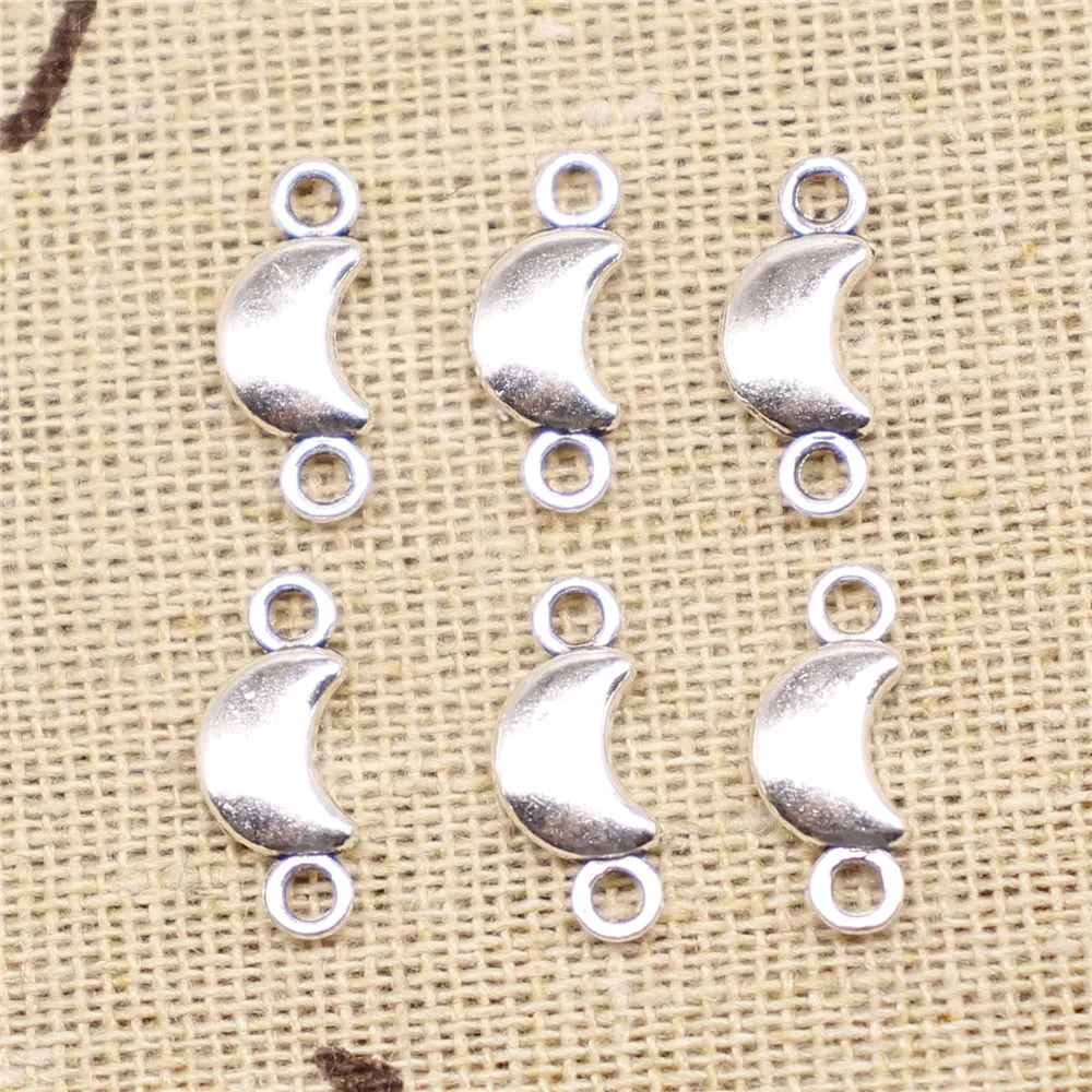 

Diy Jewelry Craft Earring Charms 15x6mm Moon Connector Jewelry Findings 30pcs