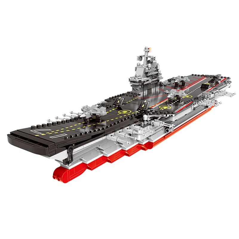 

1355pcs Military Aircraft Carrier Building Blocks Wars Super Aircraft Ship Army Carrier Building Bricks Educational Toys for Boy