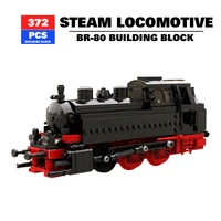 moc technical classic steam locomotive br 80 building block assembly model steam train model childrens gift toys holiday gift