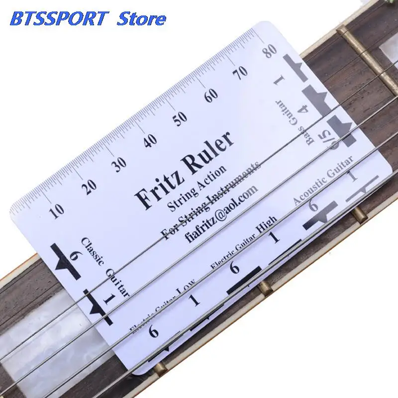 1 шт. гитарный струнный измеритель натяжения струн линейка шаг измерительный