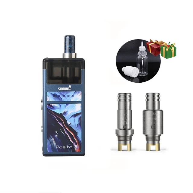 blue Smoant Pasito стартовый набор Pod Vape ручка 1100 мАч ремонтопригодная pod система 3 мл распылитель MTL DTL Vape комплект vs Orion DNA Jester - Цвет: blue