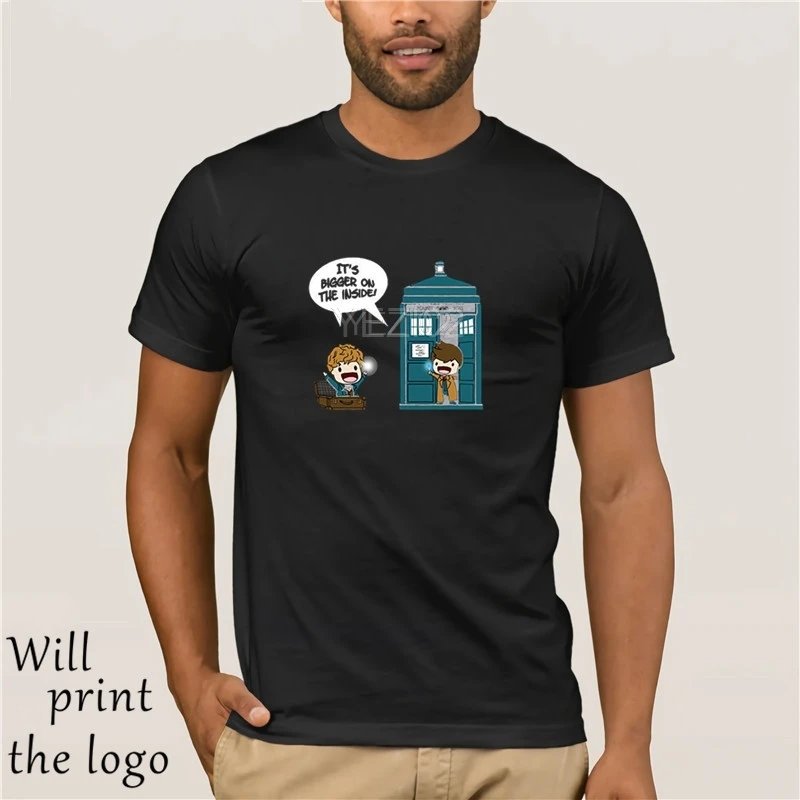 Новейшая забавная Мужская футболка Tardis с фантастическими зверями