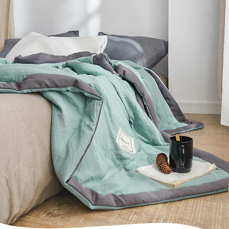 

Washable Summer Air Condition Quilts Children Blanket Double Bed Cover Quilting Bedding Coverlet Soft for Sofa Home Textile