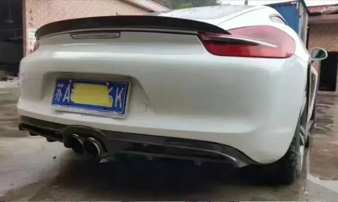 981 реальное углеродное волокно Передняя панель Автомобильная боковая юбка