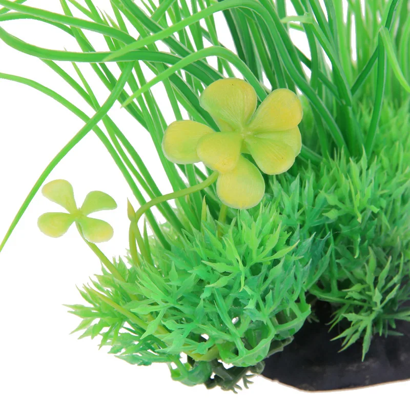 Пластиковое моделирование водное растение аквариум с травой украшения растения
