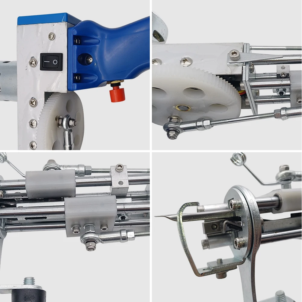 Pistola de tufting el&eacute;ctrica, m&aacute;quina de flocado de alfombras, pistola de mano, pila de corte de bucle-5