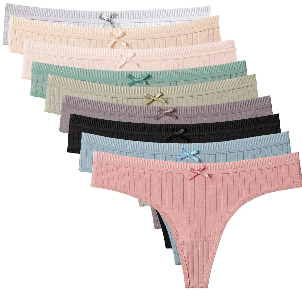 

G-string Panties Cotton Women's Underwear Sexy Panties Female Underpants Thong Solid Color Pantys Lingerie Femme M-XXL Design