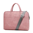 2021 стильный водонепроницаемый портфель для ноутбука из искусственной кожи с защитой от царапин, сумка на плечо для ноутбука 13, 14, 15,6, 17 дюймов, женская сумка