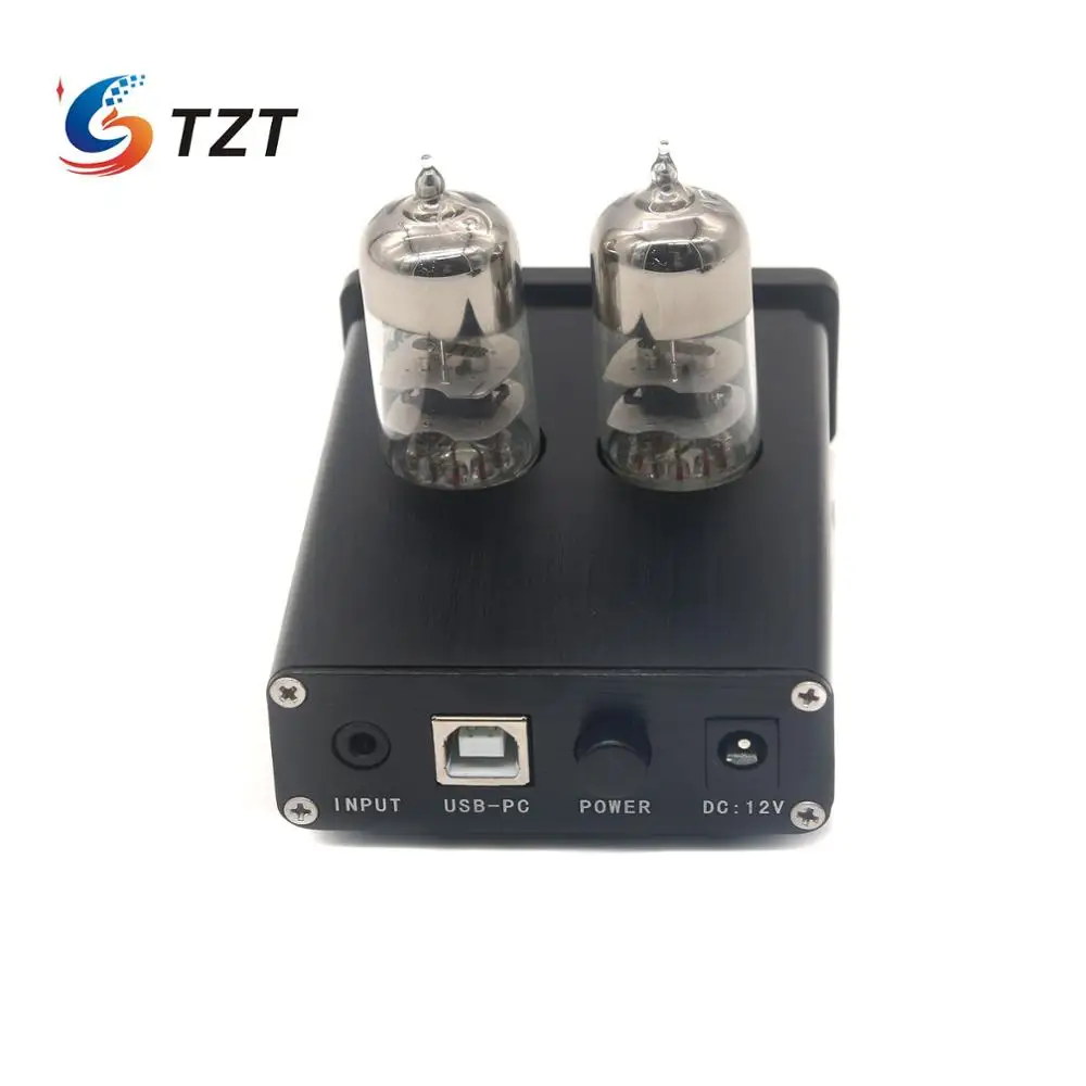 Трубчатый предусилитель TZT HIFI USB аудио усилитель мощности чип 2704/7022 ZL M1|tube preamp|preamp