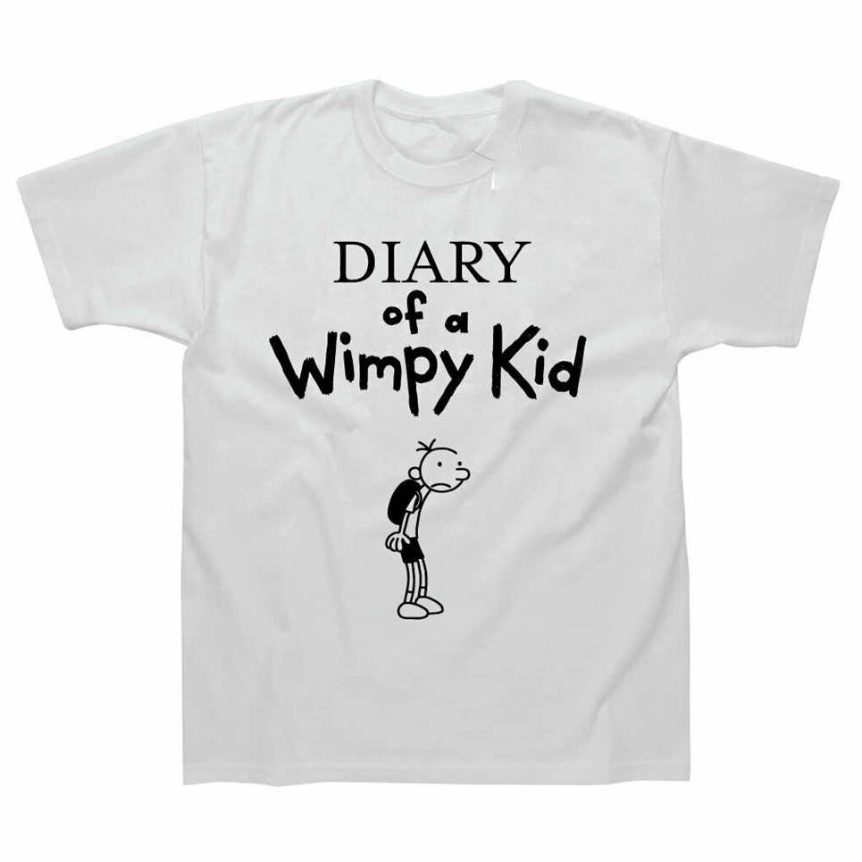 Детская футболка с надписью Diary Of A Wimpy и Праздничная футболка| |