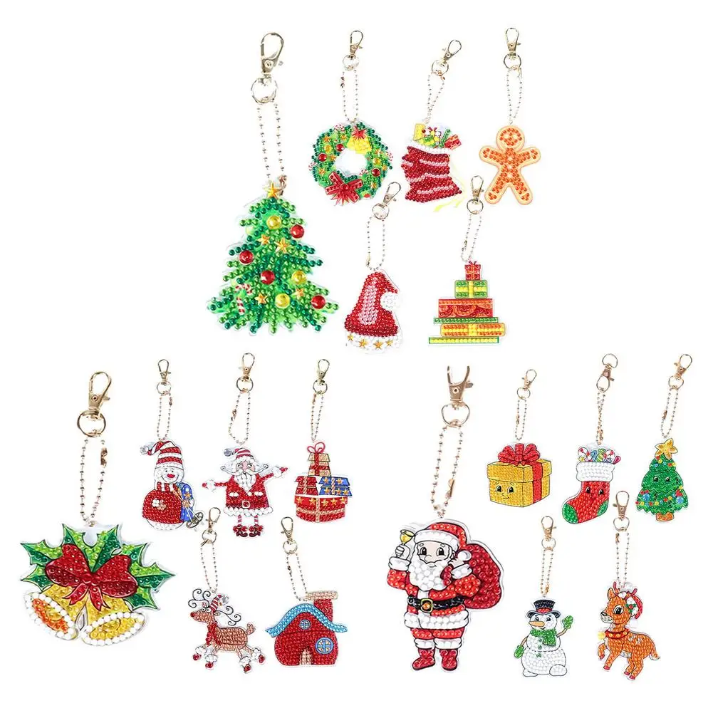 

6 шт., набор брелоков для рождественской елки