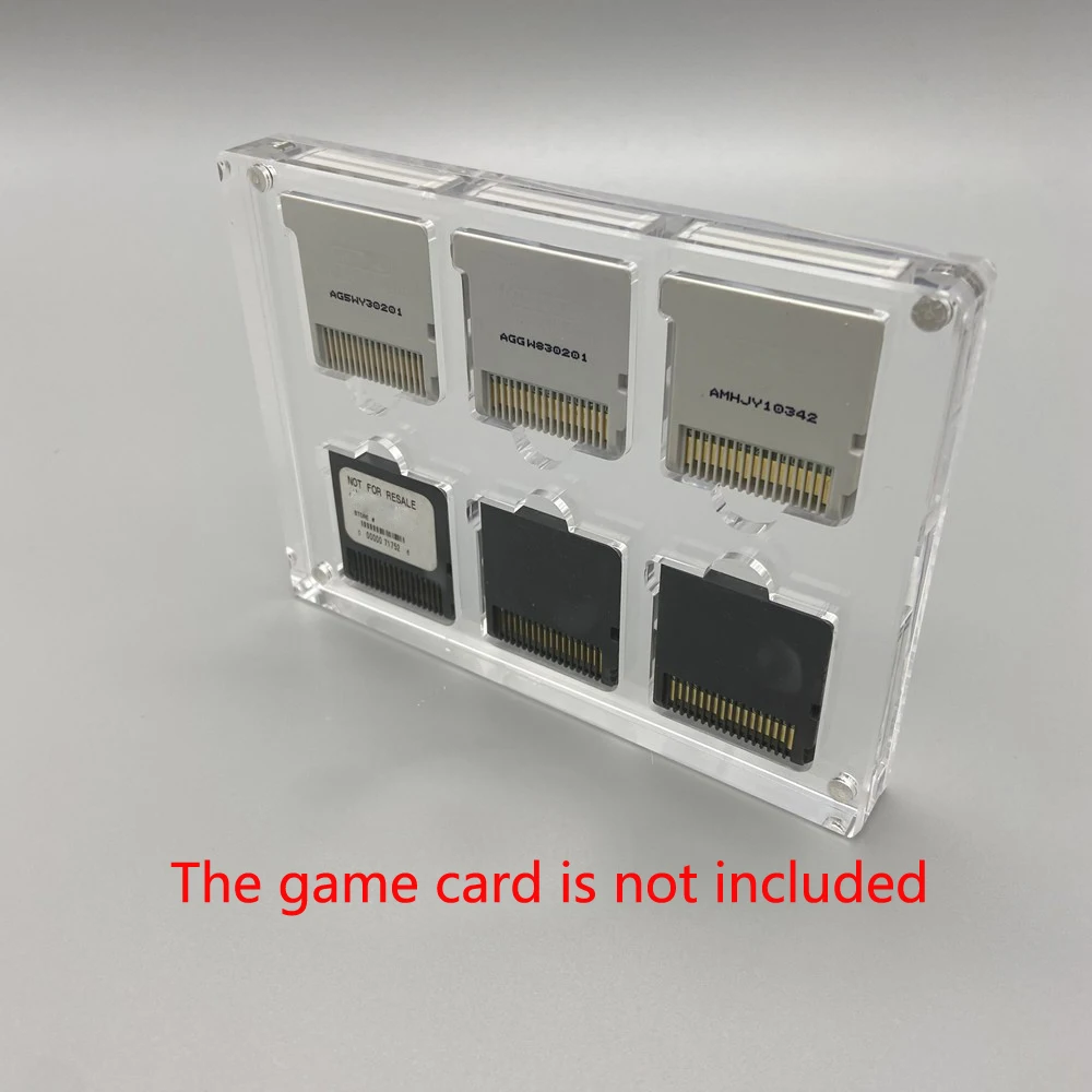 Estuche para tarjetas de Juego 6 en 1, cubierta magnética para juegos 3DS/NDS, caja de almacenamiento de acrílico, caja de exhibición, carcasa dura a prueba de golpes