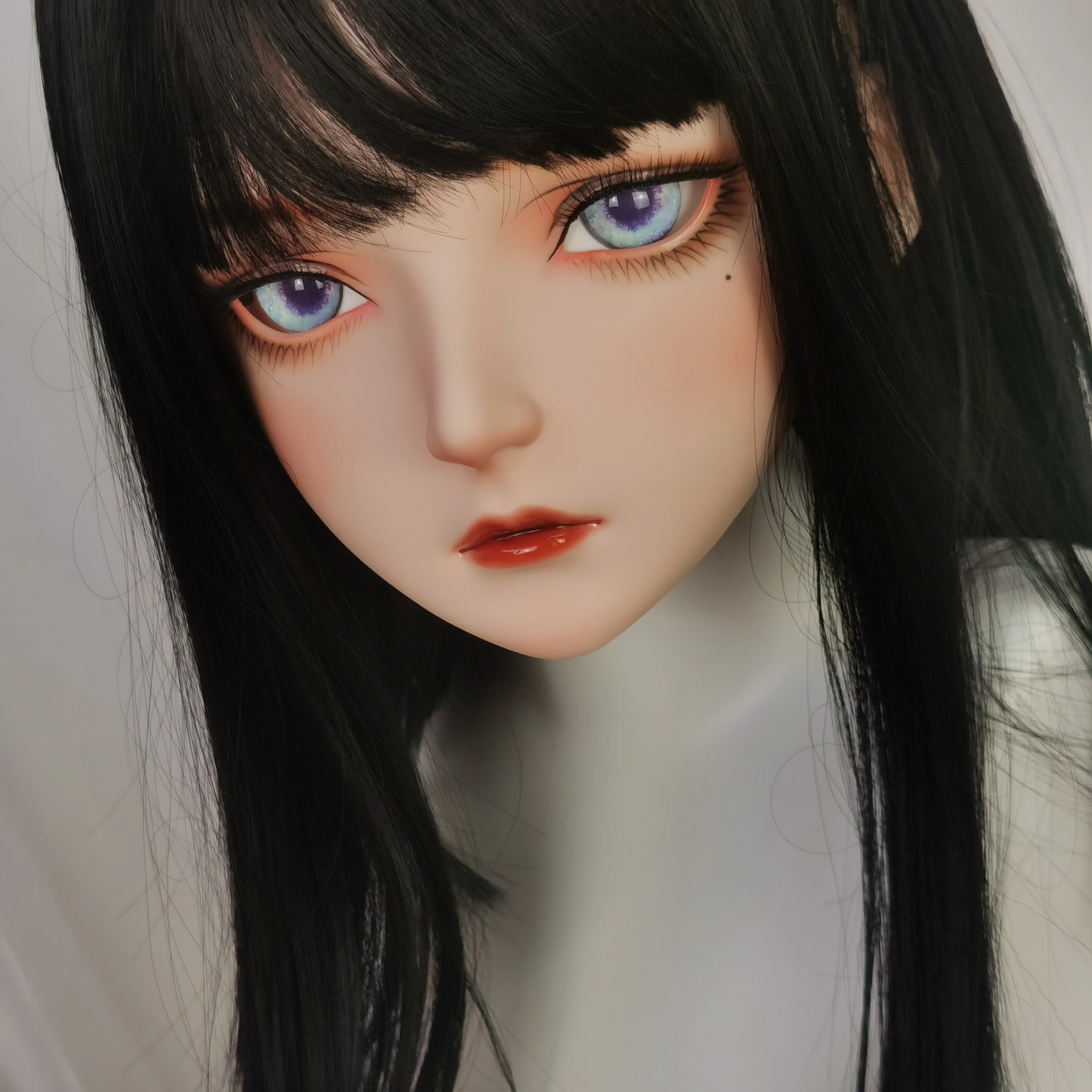 (KM106) настроить половину головы милой девушки смолы кросс-платье японский