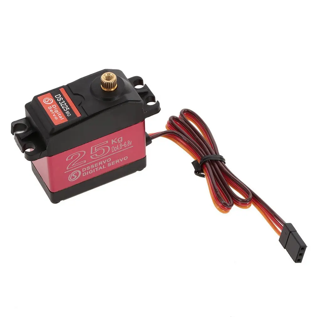 

DC4.8-6.8v 25KG Rc Servo Aluminum Waterproof Shell Uniaxial Servo Metal Gear Digital Servo Baja Servo For Rc Car