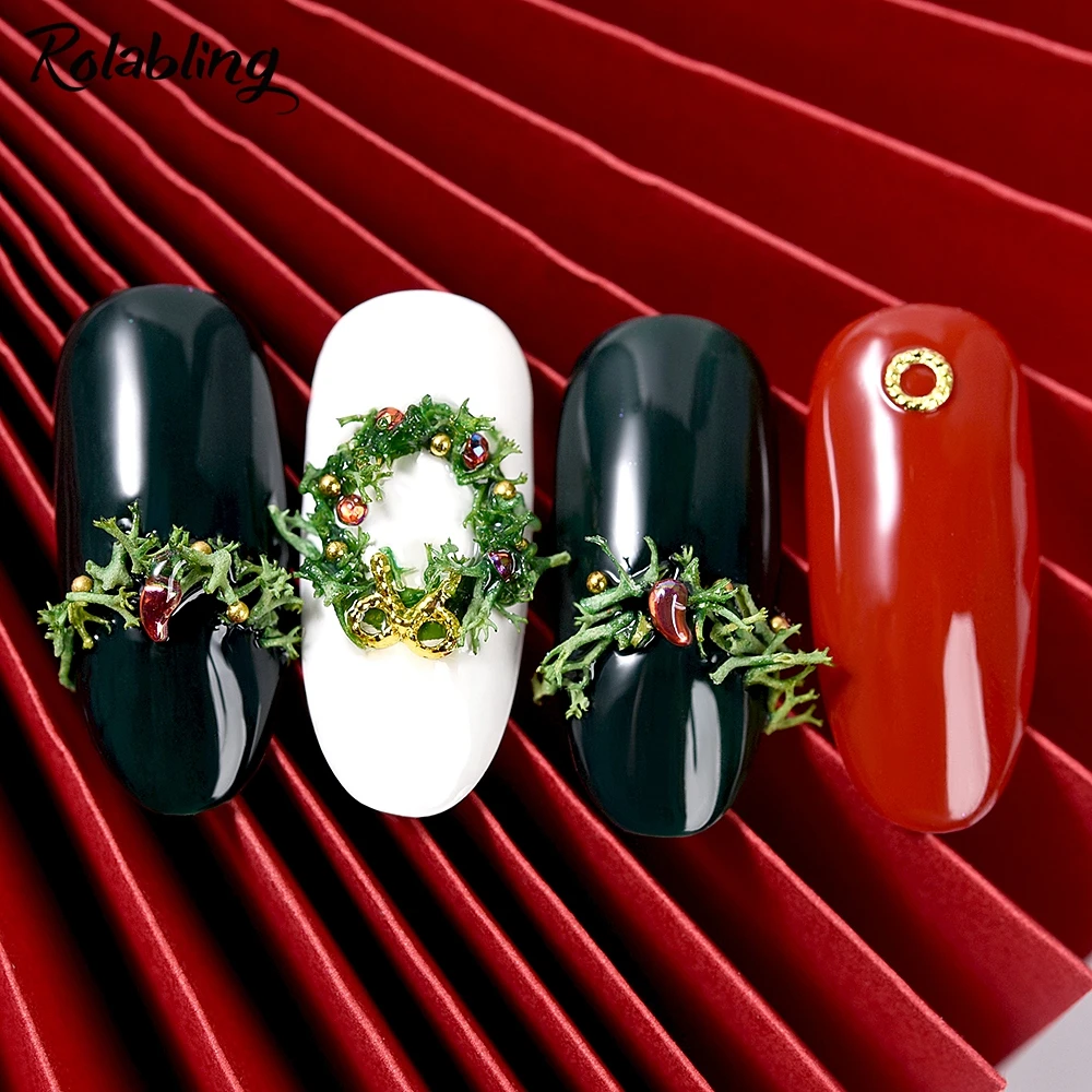 Rolabling 1 упаковка сушеные морские водоросли украшения для ногтей красочные 3d