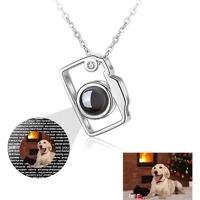 classic camera shaped 100 languages i love you projection necklace customized photo name pendant personalized women jewelry gift