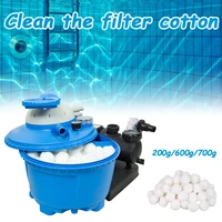 white filter ball swimming pool cleaning ball water fiber cotton balls lightweight high strength swimming pool cleaning tools
