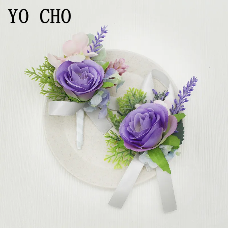 Лента Корсажная браслеты подружки невесты Цветочная бутоньерка для шафера