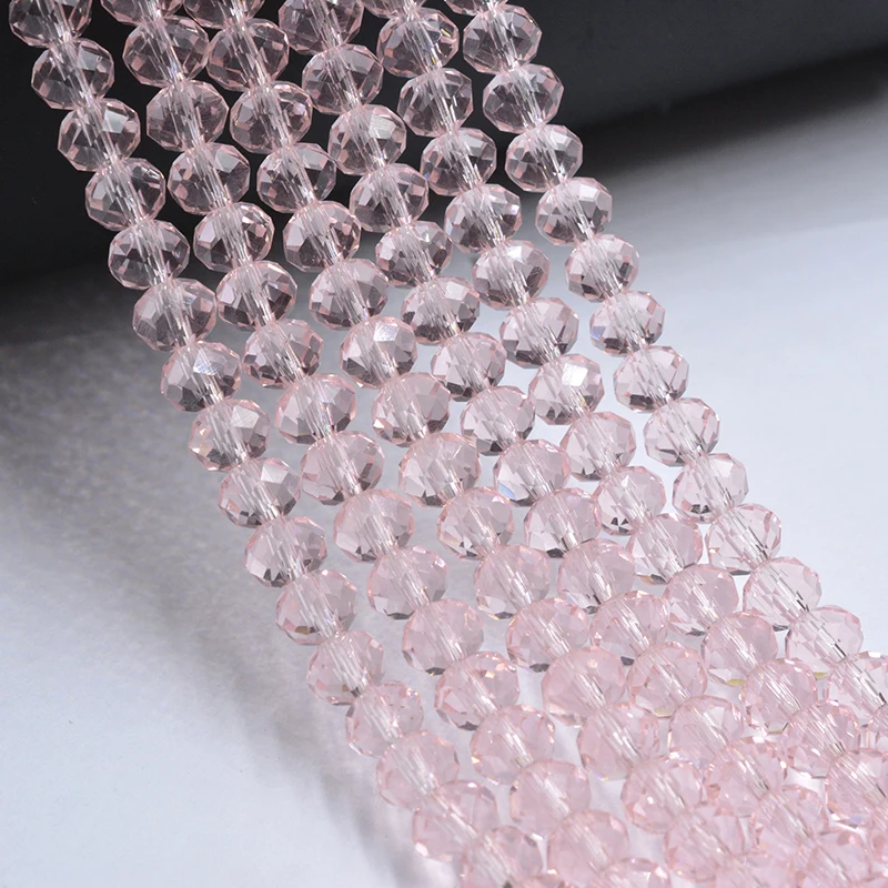 Бесплатная доставка стеклянные бусины из чешского хрусталя розового цвета 3*4 мм