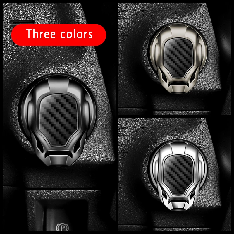 Наклейка на кнопку зажигания двигателя Iron Man для Mazda 2 5 6 CX3 CX4 CX5 CX7 CX9 CX30 RX8 MX5 MX3 MS MP Demio
