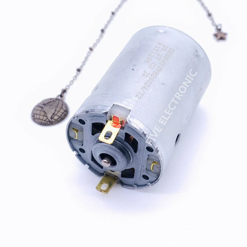 Высокоскоростной двигатель постоянного тока RS545 6-12 В с охлаждающим вентилятором