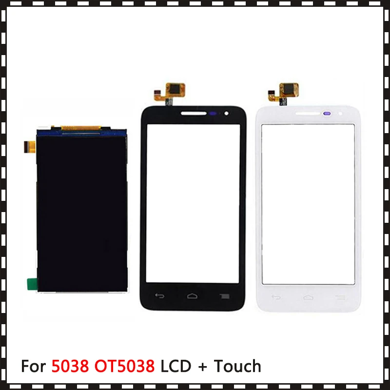 

Новый высококачественный 4,5 ''для Alcatel One Touch POP D5 5038 OT5038 ЖК-дисплей с сенсорным экраном дигитайзер сенсор