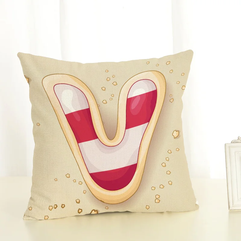 45*45 см креативный красочный чехол для подушки хлопковая льняная наволочка дивана