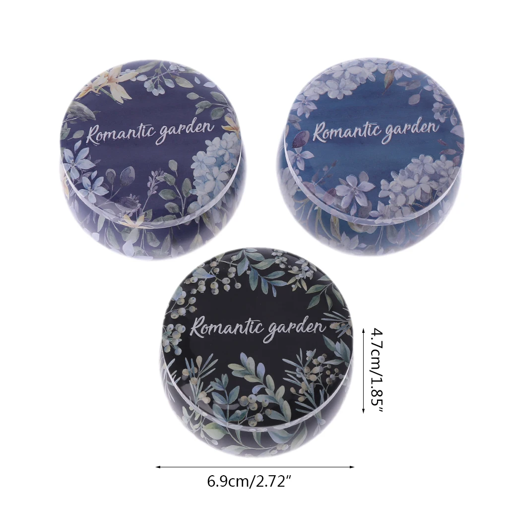 Retro Round Tin Box Tea Candy Jewelry Coin Storage Container Case Candle Holder Wedding Favor Gifts