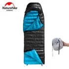 Спальный мешок Naturehike CW400CWZ400, теплый зимний, на гусином пуху, тип конверта, для одного человека, для кемпинга, путешествий, повседневного использования, дома