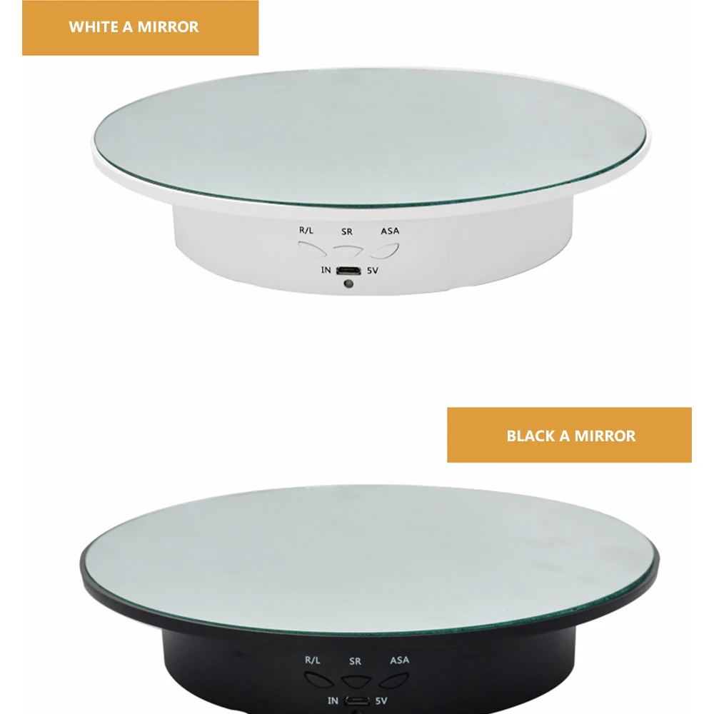 

Intelligent Electric Rotating Display Stand Mirror Turntable 8KG Noiseless Rotating Table Watch Multifunctional Jewelry Holder