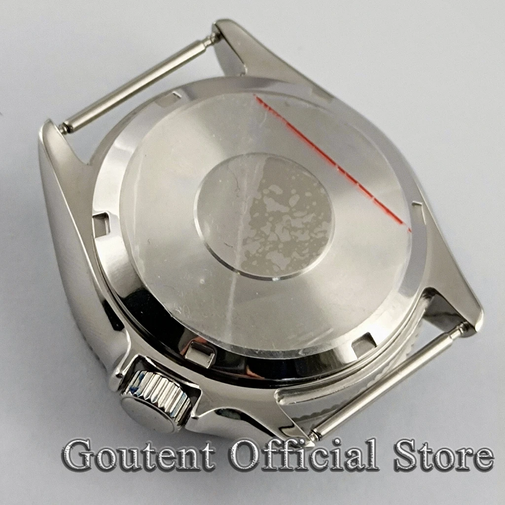 Goutent 37 мм чехол для часов корона на 4 часа сапфировое стекло синий/красный