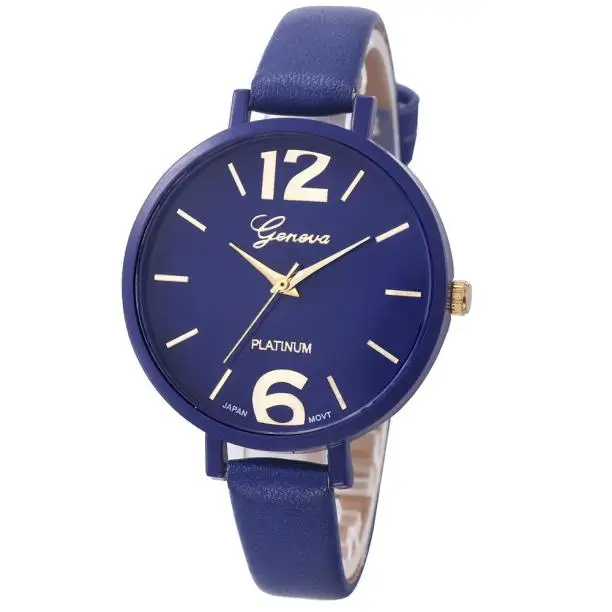 Женские Аналоговые кварцевые наручные часы из искусственной кожи 03 * | Наручные