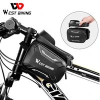 bicycle bags front frame mtb bike bag waterproof screen touch top tube phone bag tpu sensitive touch screen cycling accessories