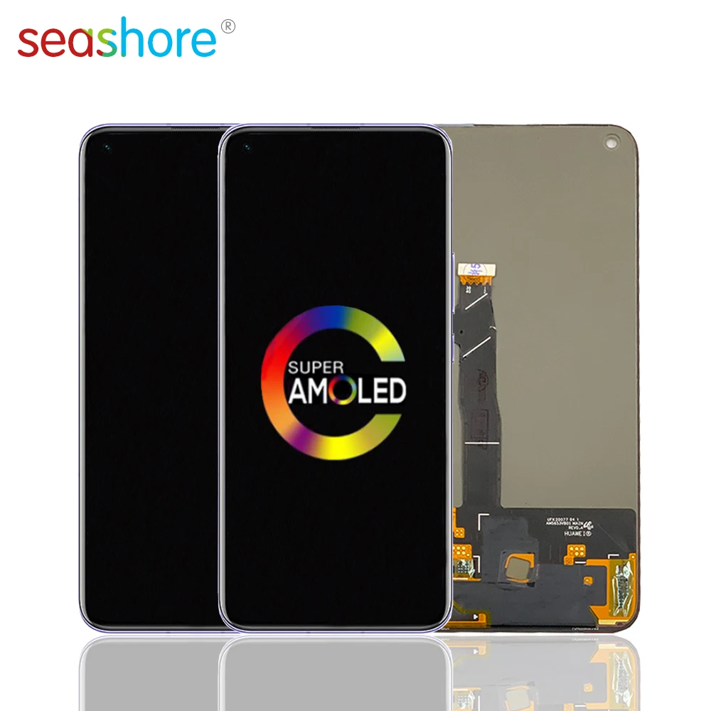 Montaje de digitalizador de pantalla t&aacute;ctil LCD para HUAWEI Honor 30, 6,53 ORIGINAL, con marco de repuesto-5