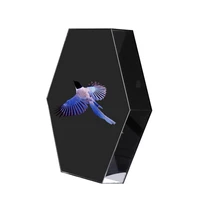 hexagonal hologram 3d projector wifi led holographic projector commodity display advertising machine fashion fan projector