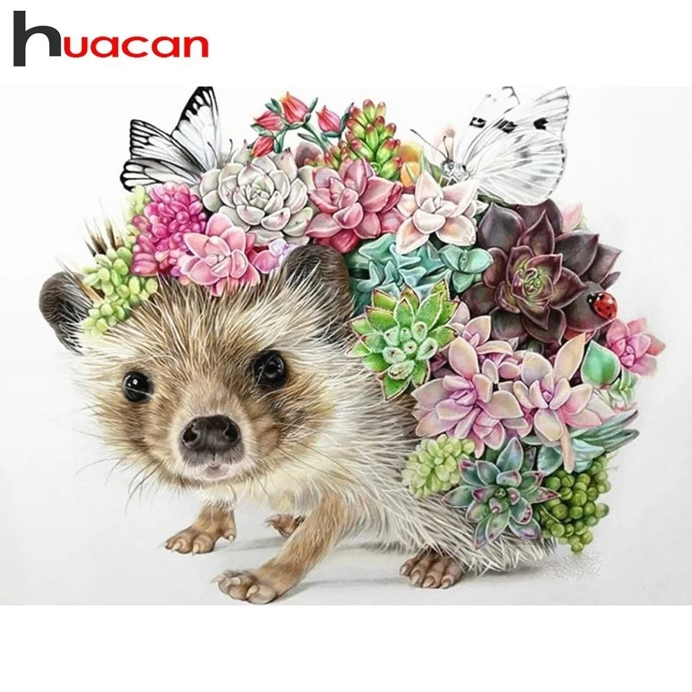Алмазная картина Huacan с животными полностью квадратная мозаика продажа