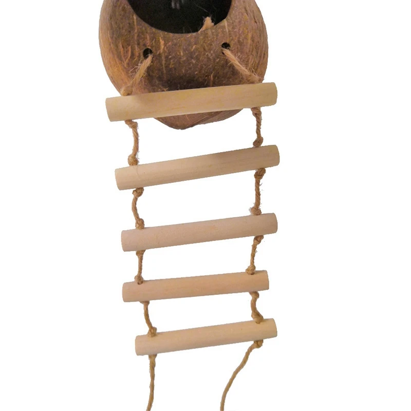 Распродажа натуральное Птичье гнездо домик для попугая из кокосовой ракушки