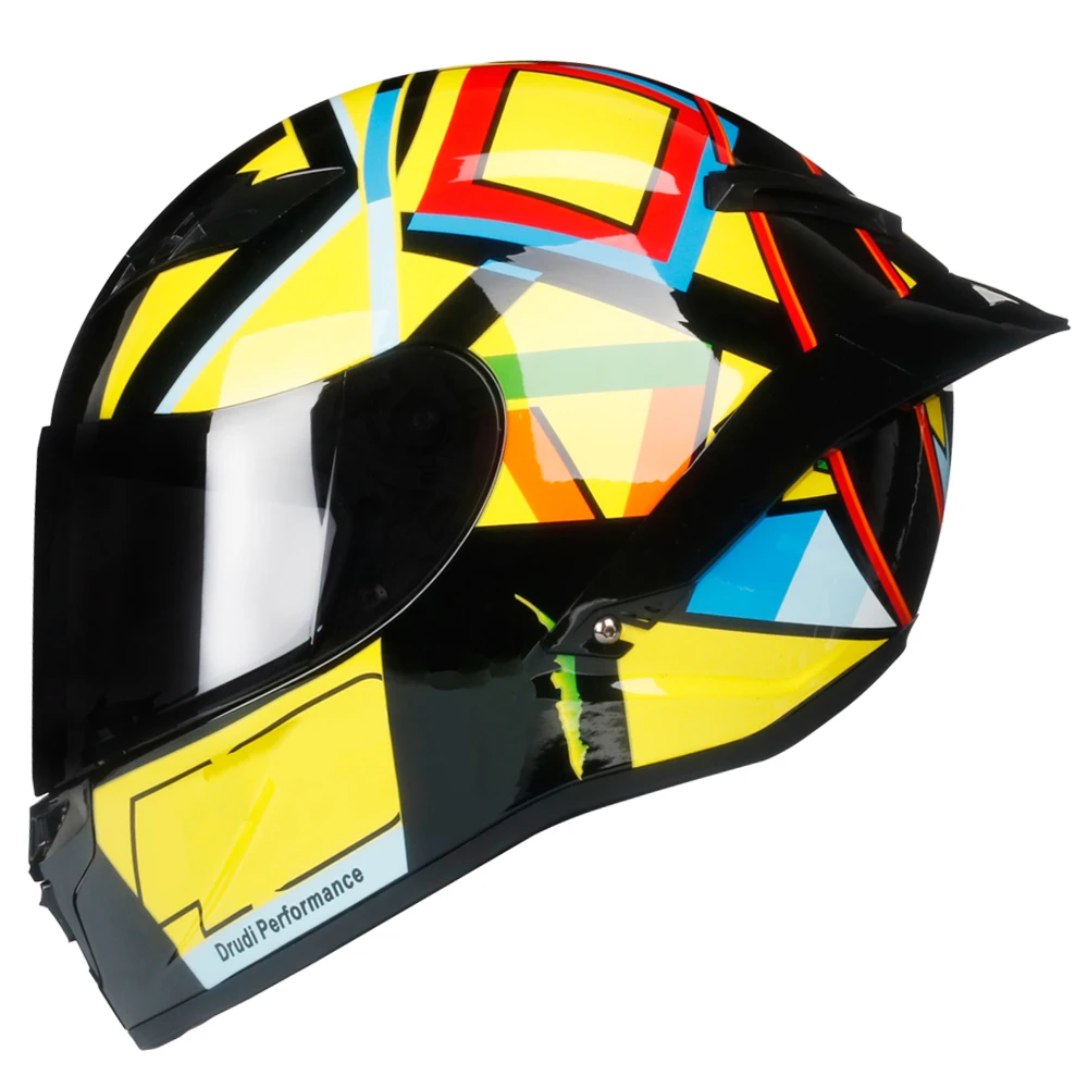 Полный шлем мотоцикла DOT Сертифицированный мотокросса внедорожный casco de Moto Cascos Para Moto Devil Horns Racing