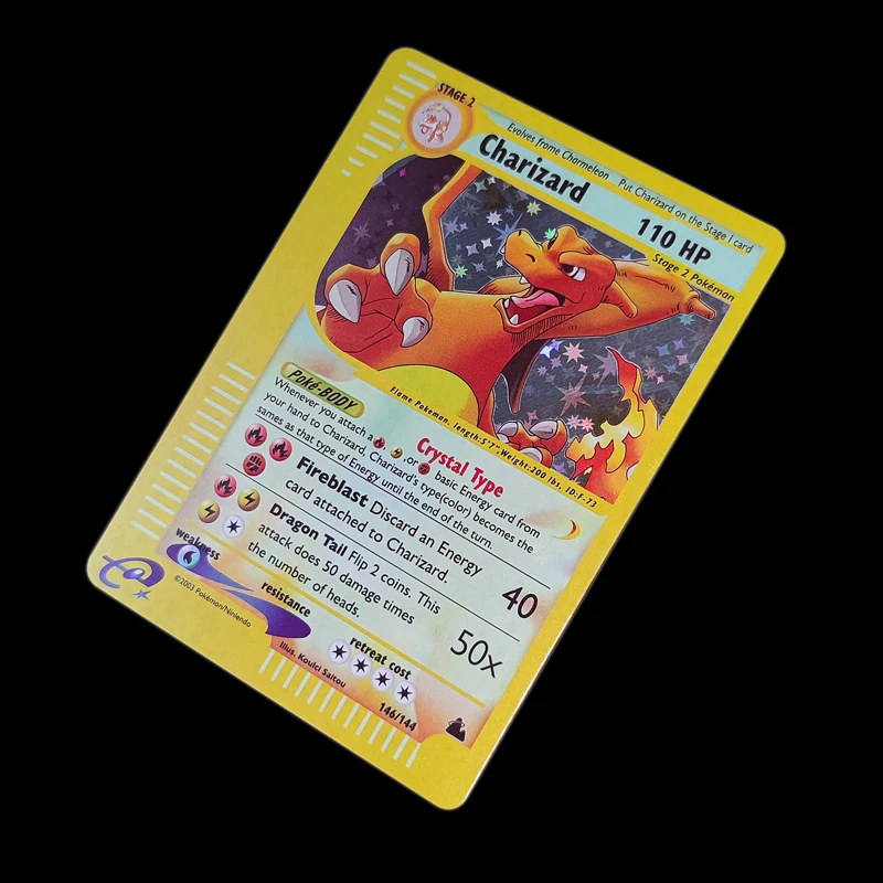 

Pokemon Flash Card Game Pokemon DIY Anime Charizard Stage 2 Game Collection Cards Gift Kids Toys