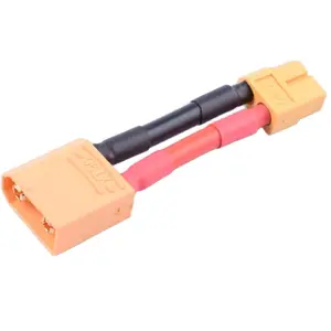 Желтый, черный, штекер XT90 на гнездо XT60 для аккумулятора, зарядного устройства, двигателя, ESC, радиоуправляемых самолетов, автомобилей, лодок, дронов