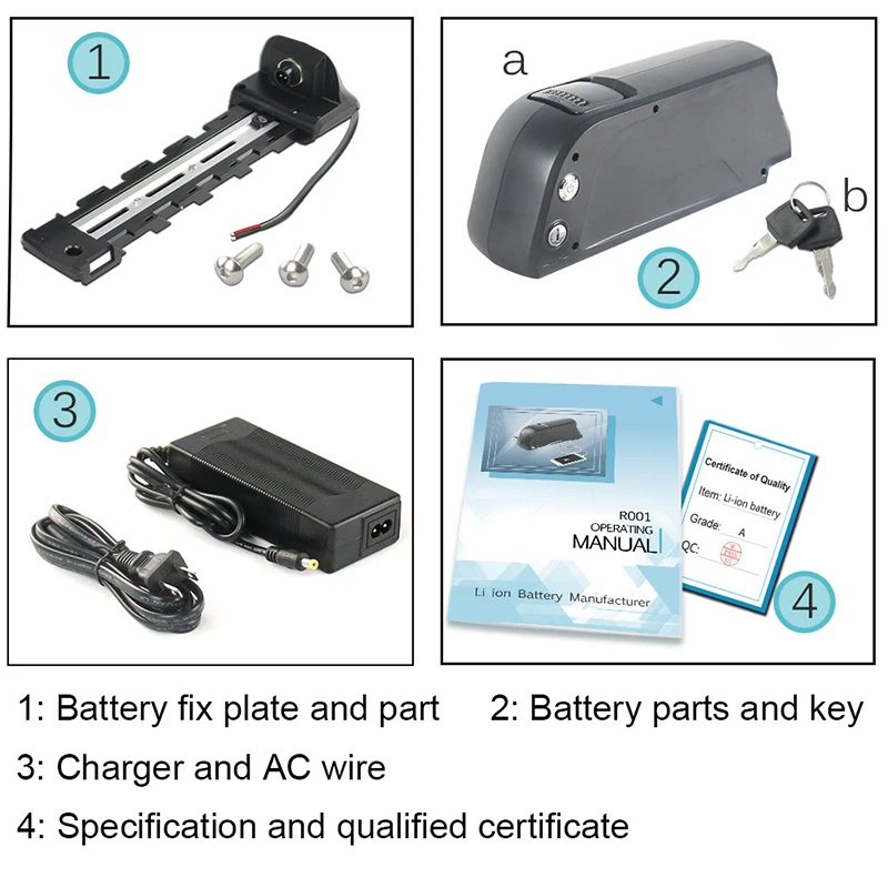 

Popular 18650 Battery Bulk e-bike Battery 24 Volt Lithium Battery Pack 24V 13AH Rechargeable Accu
