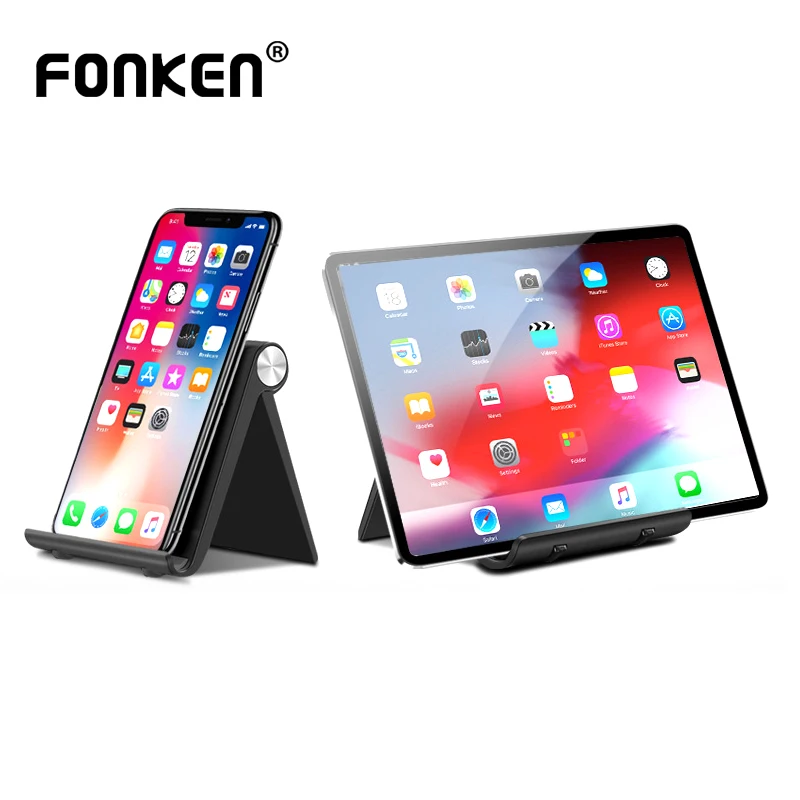 Подставка для телефона FONKEN, держатель для Iphone X XR, универсальный мобильный телефон, крепление для настольного телевизора, подставка для Xiaomi Samsung - изображение